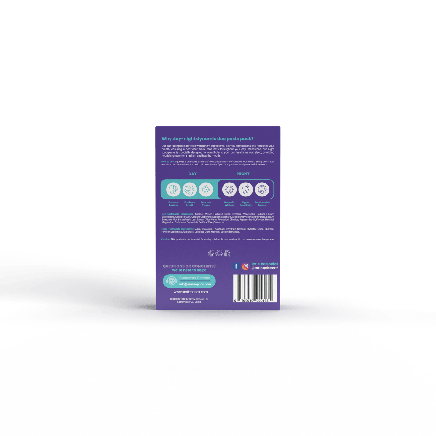 Day Night Toothpaste box