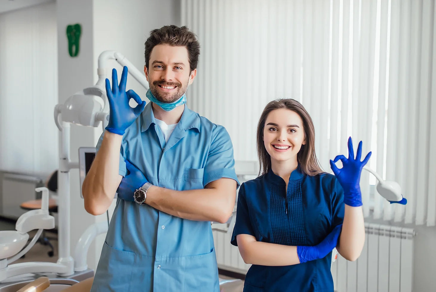 smiling dentist